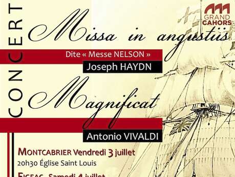 ***ANNULE***Concert "Joseph Haydn Missa in Angustiis et Antonio Vivaldi : Magnificat" ***ANNULE***Concert "Joseph Haydn Missa in Angustiis et Antonio Vivaldi : Magnificat"