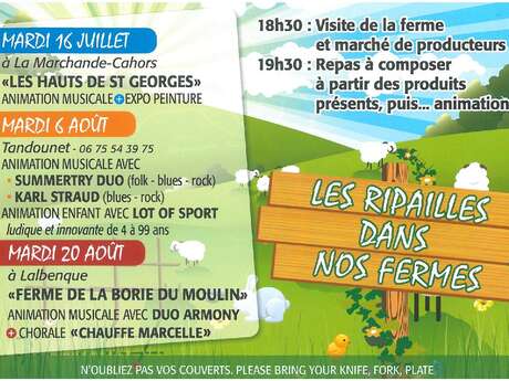 Marché Gourmand à Lalbenque : "Les Ripailles dans nos Fermes" Marché Gourmand à Lalbenque : "Les Ripailles dans nos Fermes"