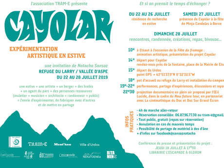 Rencontre et présentation du projet Cayolar Rencontre et présentation du projet Cayolar