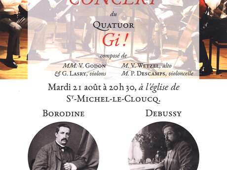 CONCERT DU QUATUOR GI ! CONCERT DU QUATUOR GI !