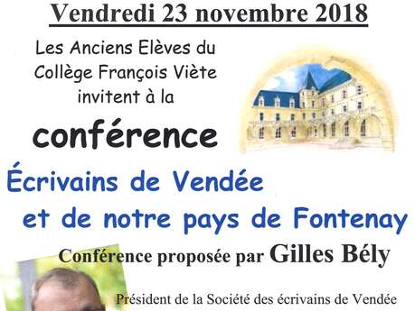 ECRIVAINS DE VENDÉE ET DE NOTRE PAYS DE FONTENAY ECRIVAINS DE VENDÉE ET DE NOTRE PAYS DE FONTENAY