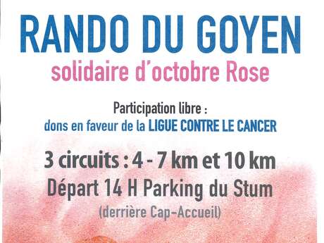 Rando du Goyen, solidaire d'octobre Rose Rando du Goyen, solidaire d'octobre Rose