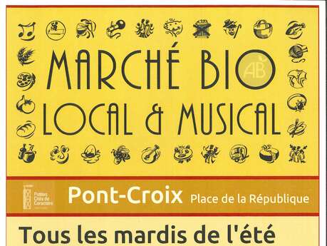 Marché Bio, Local & Musical - Concert Les papillons noirs Marché Bio, Local & Musical - Concert Les papillons noirs