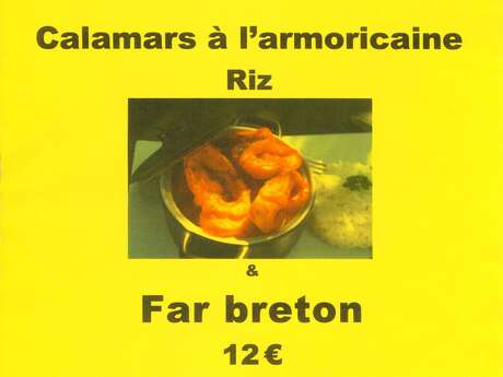 Repas à emporter - calamars à l'armoricaine Repas à emporter - calamars à l'armoricaine