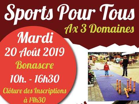 Journée sports pour tous à Bonascre Journée sports pour tous à Bonascre