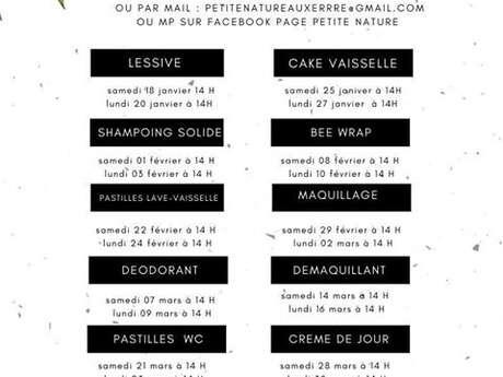 Les ateliers Petite Nature Les ateliers Petite Nature