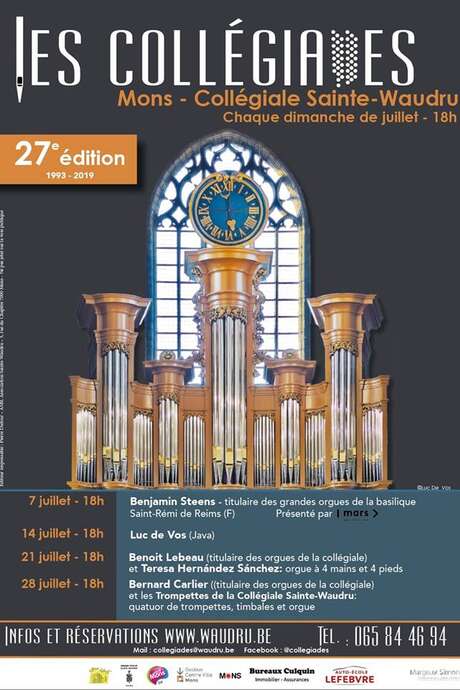 Les Collégiades, concerts d'orgue à la Collégiale Sainte-Waudru (Mons) Les Collégiades, concerts d'orgue à la Collégiale Sainte-Waudru (Mons)