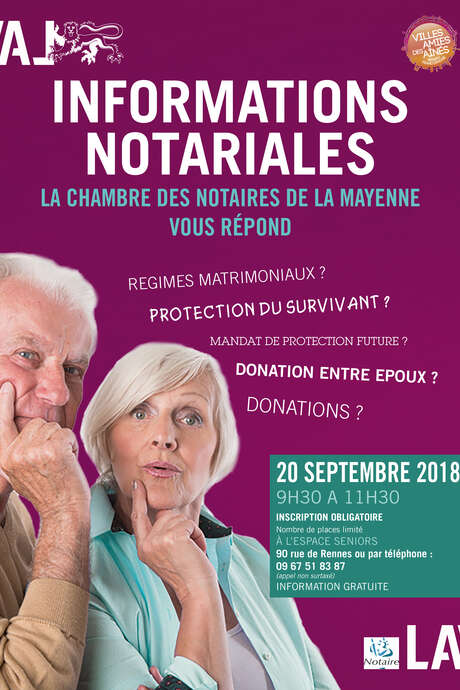 Informations notariales : La Chambre des Notaires de la Mayenne vous répond Informations notariales : La Chambre des Notaires de la Mayenne vous répond