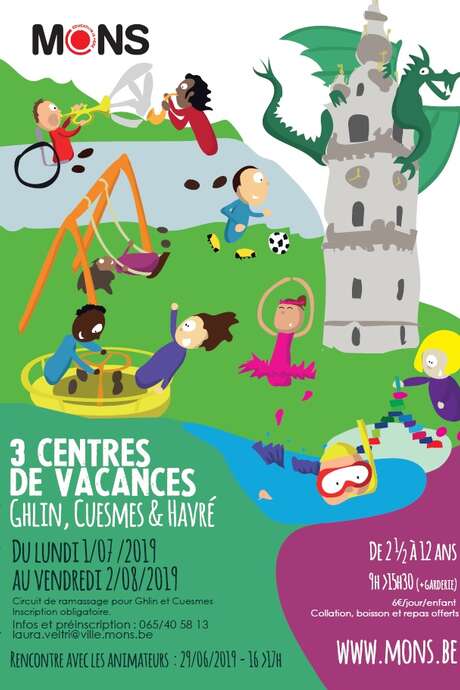 Centres de vacances de la Ville de Mons (Juillet 2019) Centres de vacances de la Ville de Mons (Juillet 2019)