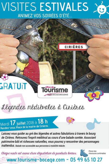 Visites estivales 2018 - Légendes médiévales Visites estivales 2018 - Légendes médiévales