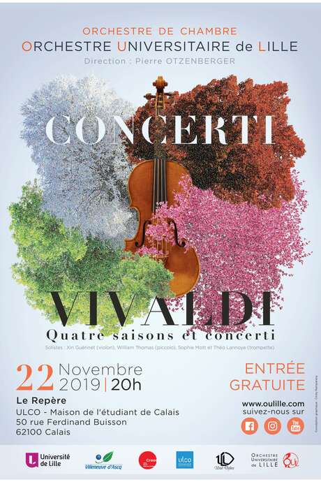 Concerti par l'Orchestre Universitaire de Lille Concerti par l'Orchestre Universitaire de Lille