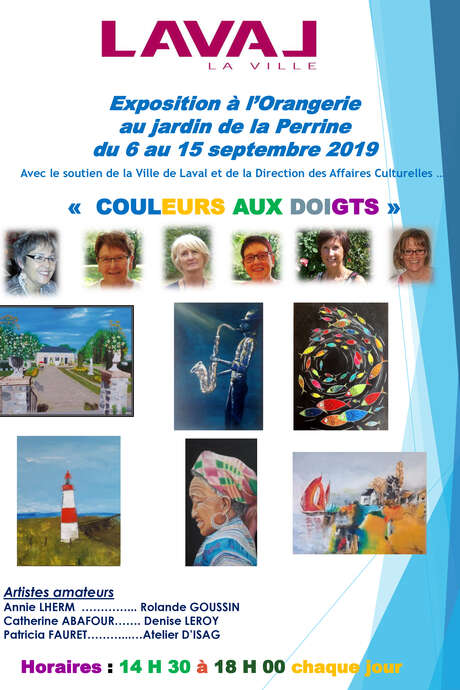 Exposition : "Couleurs aux doigts" Exposition : "Couleurs aux doigts"