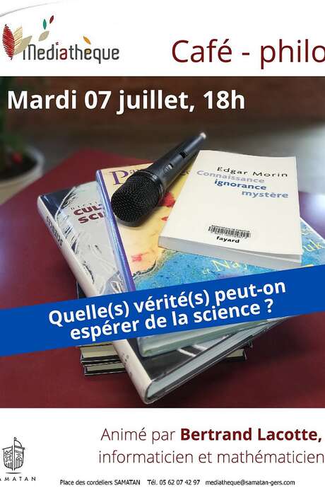 CAFÉ - PHILO À LA MÉDIATHÈQUE DE SAMATAN CAFÉ - PHILO À LA MÉDIATHÈQUE DE SAMATAN