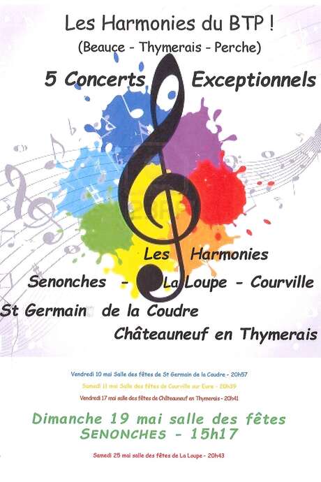Concerts exceptionnels des Harmonies du BTP (Beauce-Thymerais-Perche) Concerts exceptionnels des Harmonies du BTP (Beauce-Thymerais-Perche)