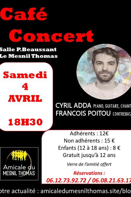 ANNULATION - Café - Concert Le Mesnil Thomas ANNULATION - Café - Concert Le Mesnil Thomas