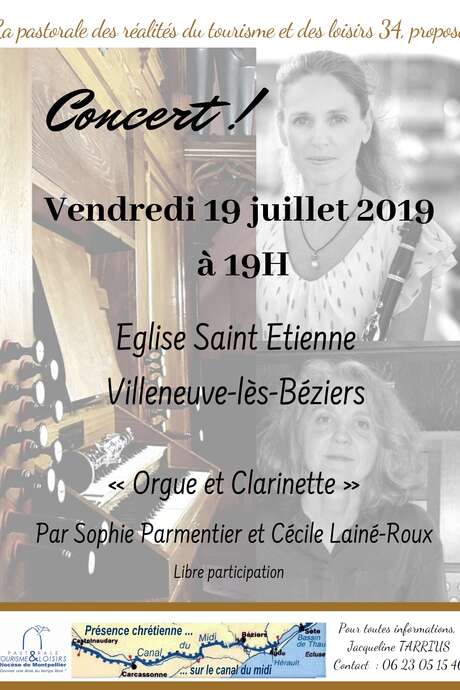 CONCERT "ORGUE ET CLARINETTE" CONCERT "ORGUE ET CLARINETTE"