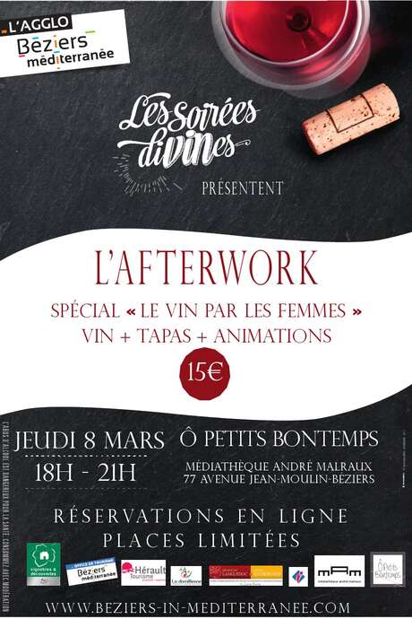 AFTERWORK SPÉCIAL "LE VIN PAR LES FEMMES" AFTERWORK SPÉCIAL "LE VIN PAR LES FEMMES"