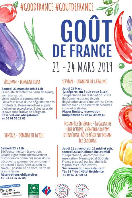 GOÛT DE FRANCE 2019 : DOMAINE LUPIA ET VIGNERONS DE SÉRIGNAN GOÛT DE FRANCE 2019 : DOMAINE LUPIA ET VIGNERONS DE SÉRIGNAN