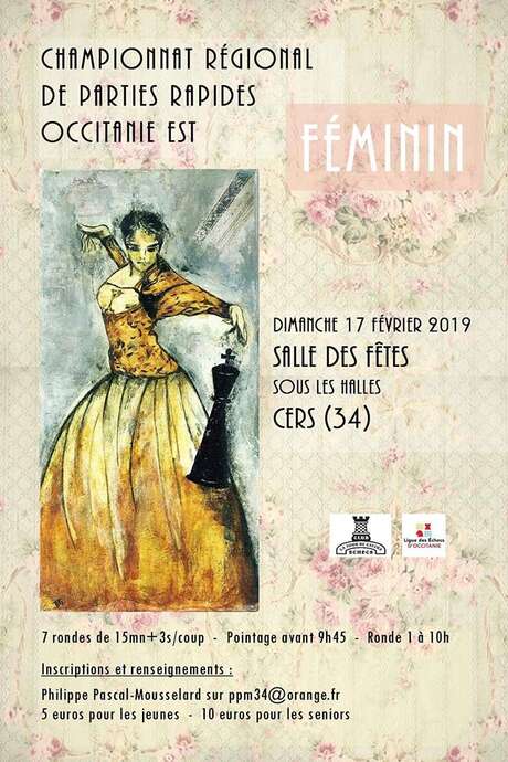 ÉCHECS : CHAMPIONNAT RÉGIONAL FÉMININ OCCITANIE EST ÉCHECS : CHAMPIONNAT RÉGIONAL FÉMININ OCCITANIE EST
