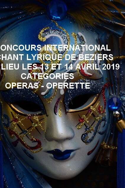 CONCOURS INTERNATIONAL DU CHANT LYRIQUE CONCOURS INTERNATIONAL DU CHANT LYRIQUE