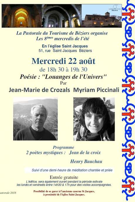 POÉSIE : LOUANGE DE L’UNIVERS POÉSIE : LOUANGE DE L’UNIVERS