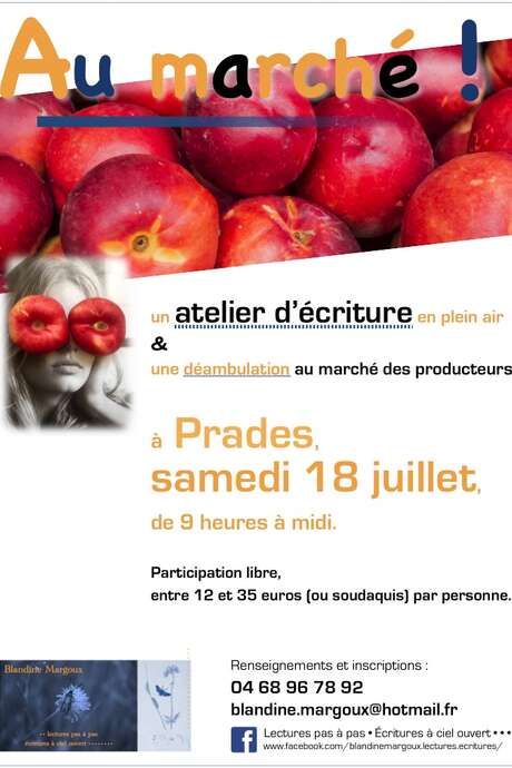 "AU MARCHÉ", ATELIER D'ÉCRITURE ITINÉRANT "AU MARCHÉ", ATELIER D'ÉCRITURE ITINÉRANT