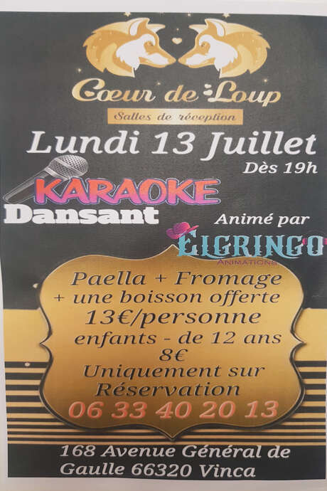 KARAOKÉ DANSANT KARAOKÉ DANSANT