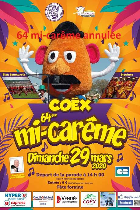 64ÈME MI-CARÊME DE COËX - ANNULÉ ! 64ÈME MI-CARÊME DE COËX - ANNULÉ !