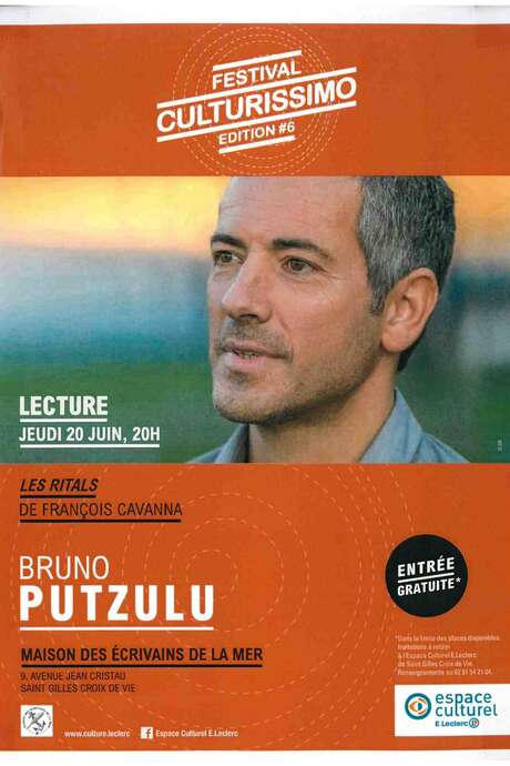 FESTIVAL CULTURISSIMO : BRUNO PUTZULU LIT "LES RITALS" DE FRANÇOIS CAVANNA FESTIVAL CULTURISSIMO : BRUNO PUTZULU LIT "LES RITALS" DE FRANÇOIS CAVANNA