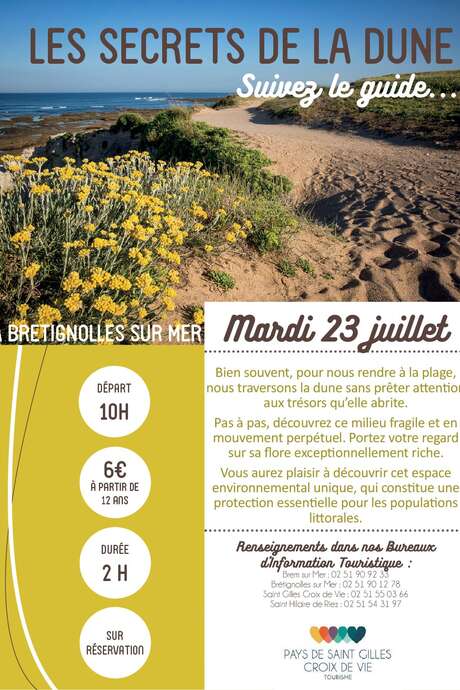 VISITE GUIDÉE "LES SECRETS DE LA DUNE" VISITE GUIDÉE "LES SECRETS DE LA DUNE"