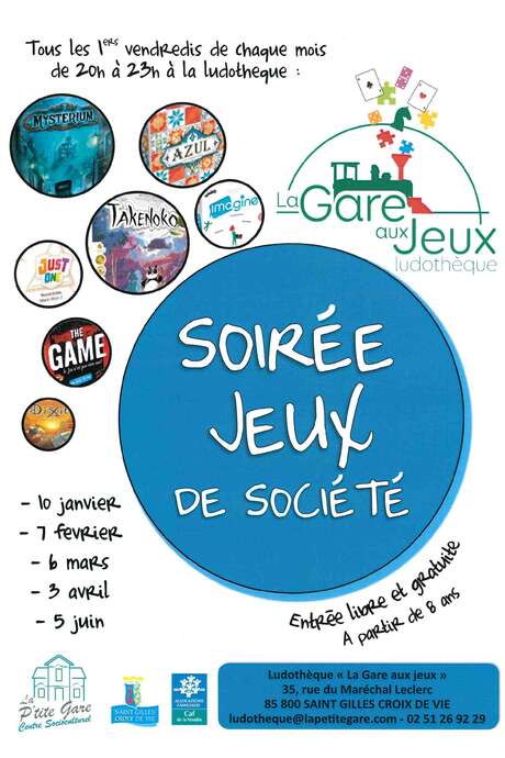 SOIRÉE JEUX SOIRÉE JEUX