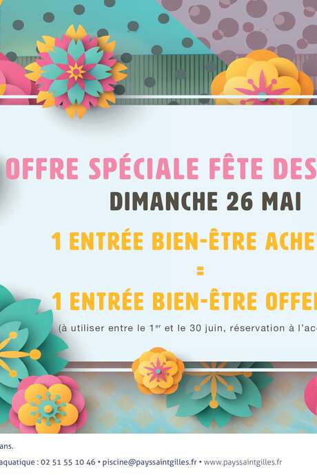 ANIMATIONS FÊTE DES MÈRES AU MULTIPLEXE AQUATIQUE ANIMATIONS FÊTE DES MÈRES AU MULTIPLEXE AQUATIQUE