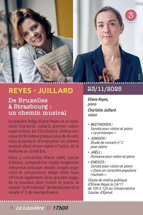 CONCERTS CLASSIQUES EPINAL - DUO VIOLON PIANO CONCERTS CLASSIQUES EPINAL - DUO VIOLON PIANO